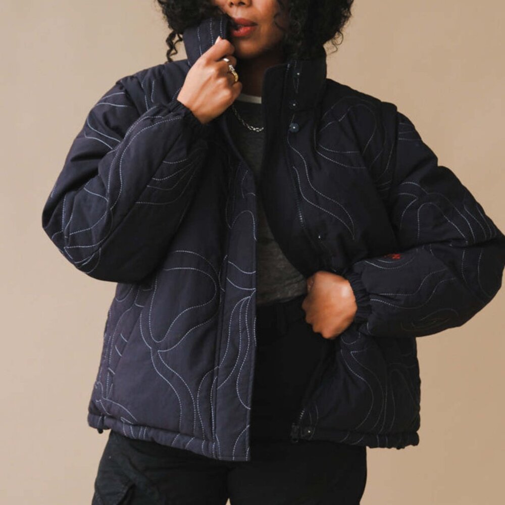 Damson Madder Jennifer Puffer - Bow Stitch